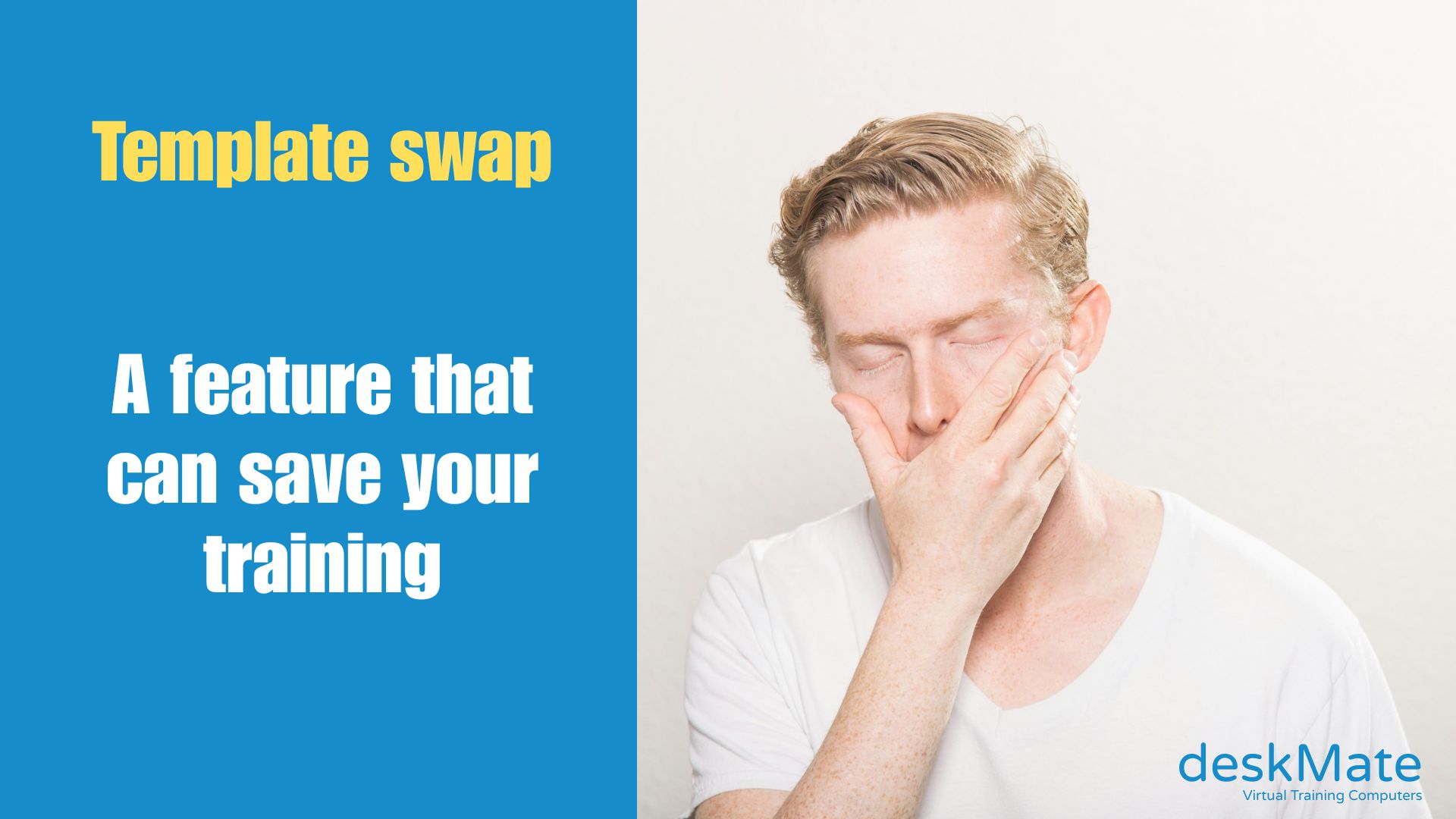 Please read! Swap template. A new function that can save your training.